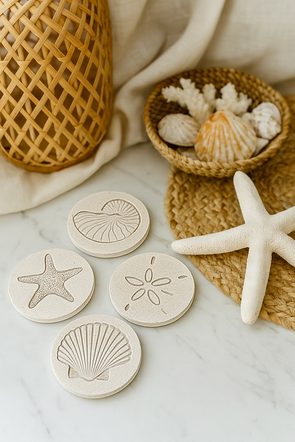 Shoreline Coasters - Stoneware