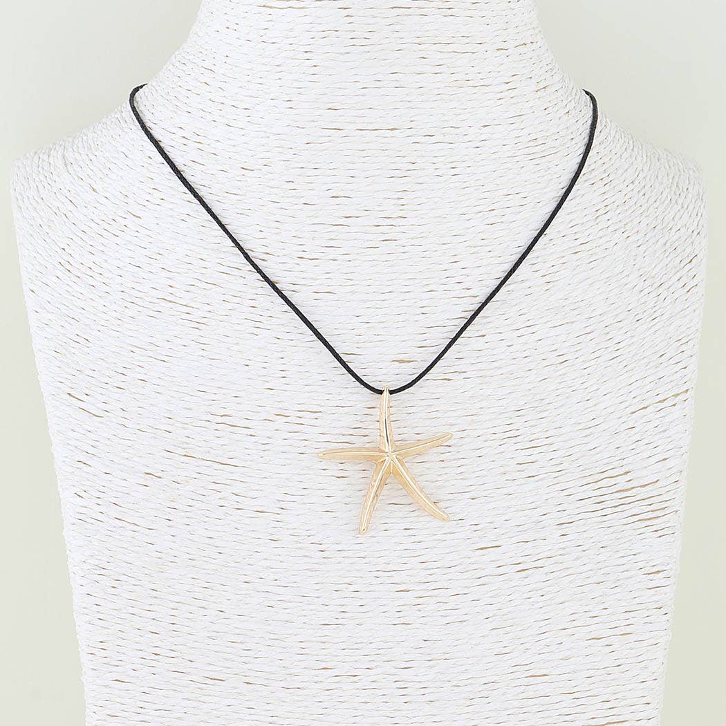 Polished Starfish Wrap Necklace