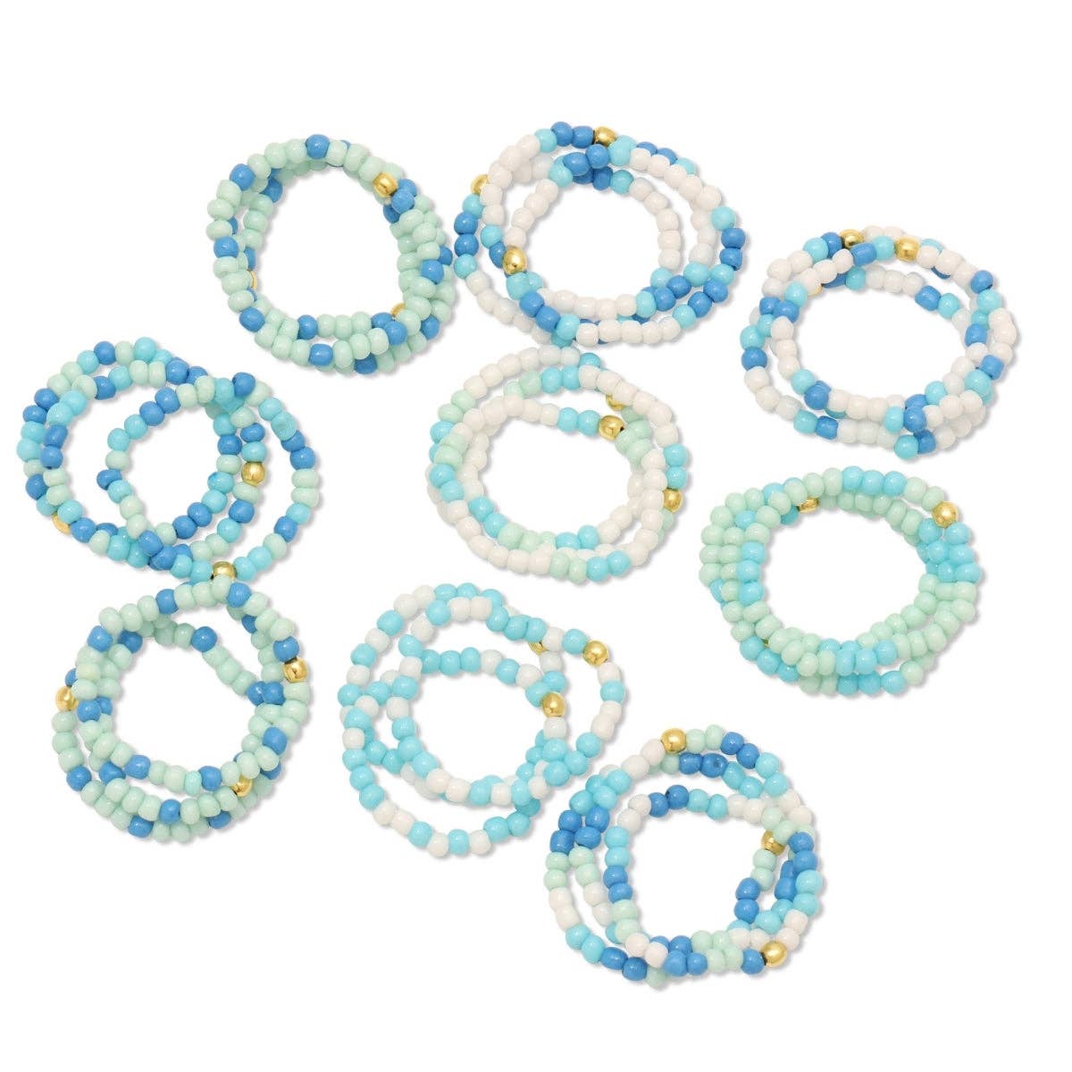 Stretch Seed Bead Rings