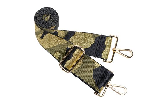 Army Green CAMO Strap with Gold hardware
