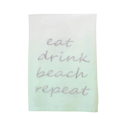 Eat Drink Beach Repeat Kitchen Towel