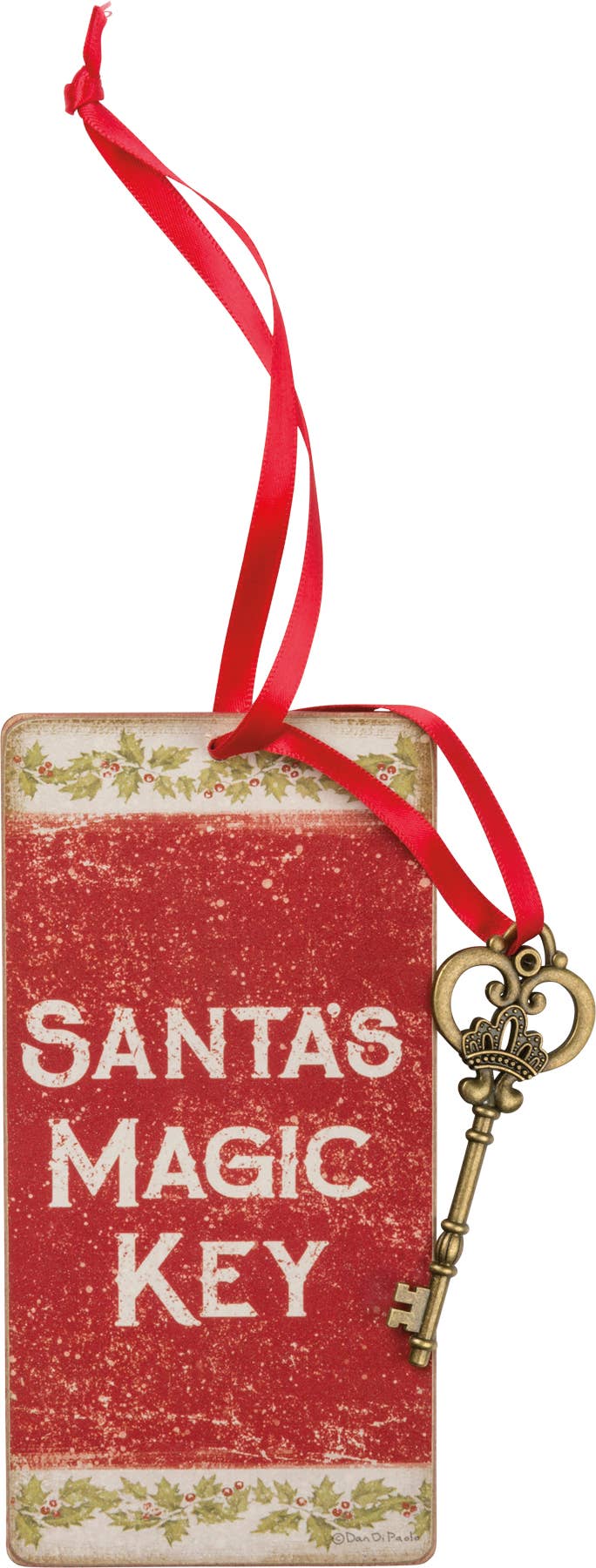 Vintage Santa's Magic Key Ornament