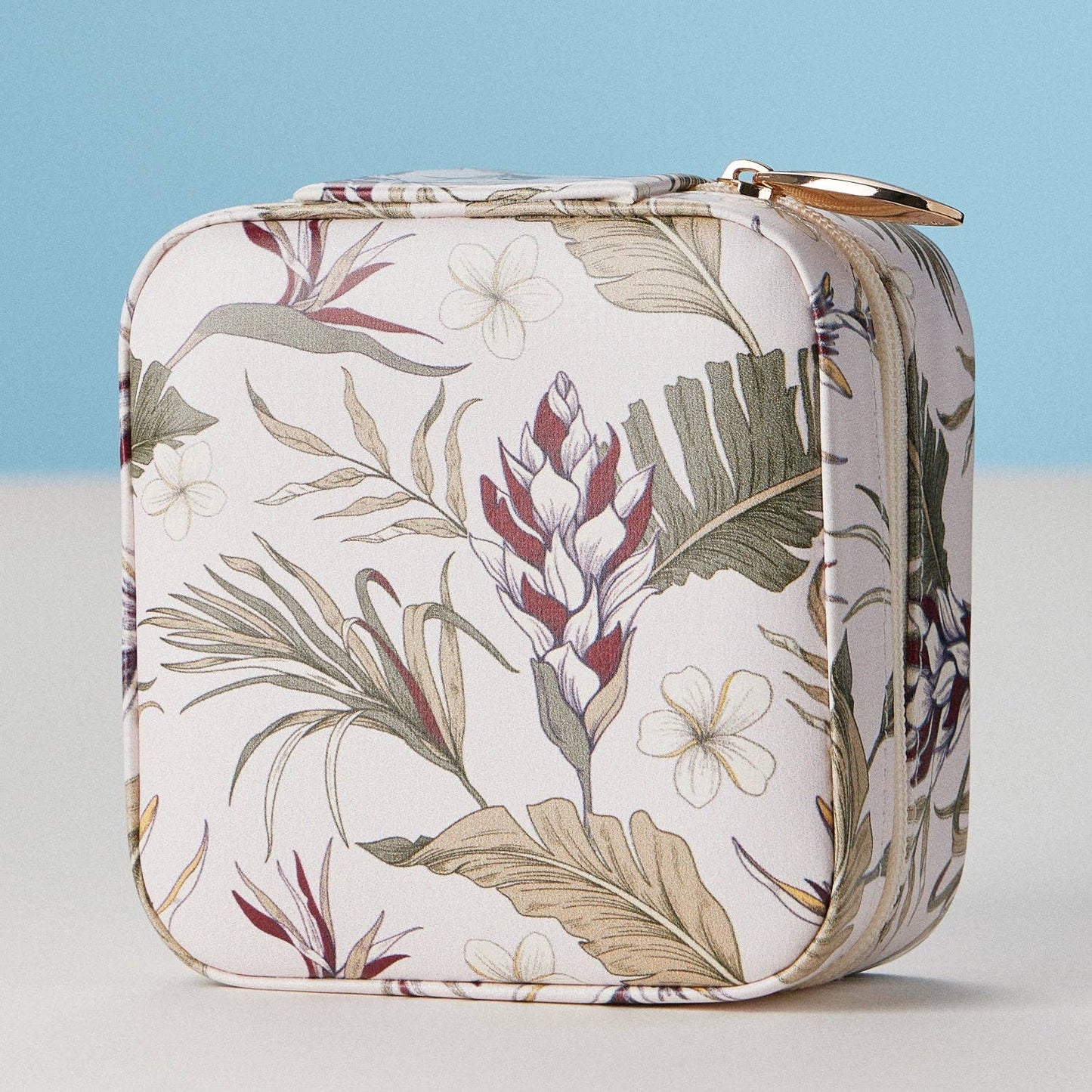 Botanical Floral Travel Jewelry Box