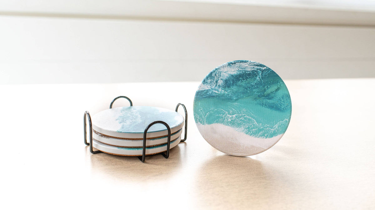 Ceramic Resin Coasters (set of 4)