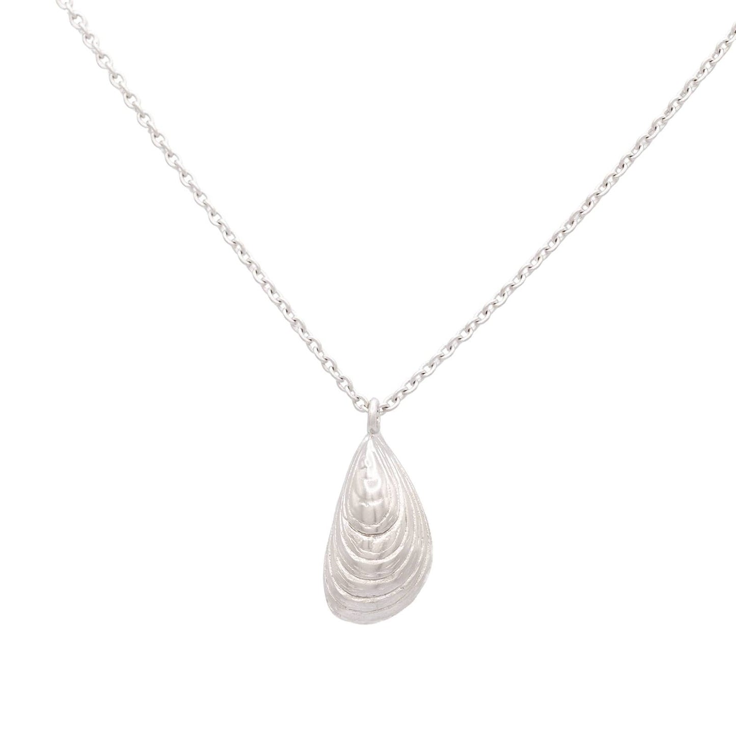 Oyster Shell Charm Pendant Necklace Ocean beach sea gift