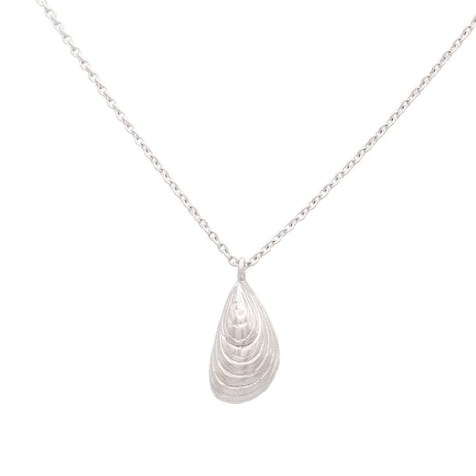 Oyster Shell Charm Pendant Necklace Ocean beach sea gift