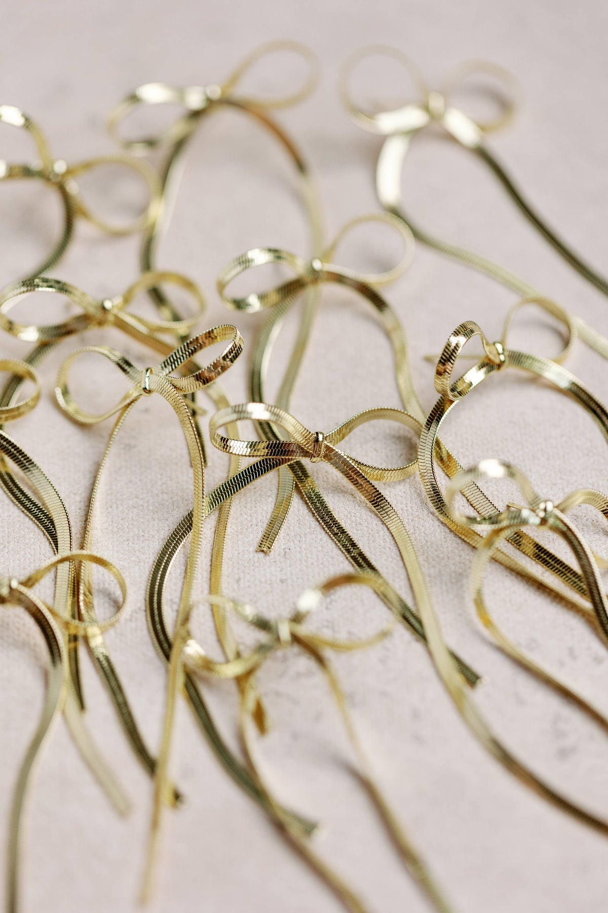 Maxi Gold Duster Bow Statement Earrings