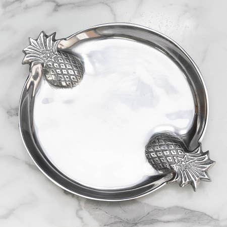 Pineapple Round Tray, 4