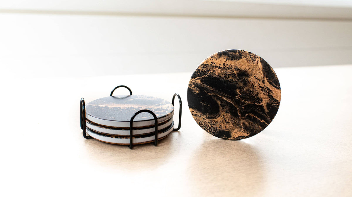 Ceramic Resin Coasters (set of 4)