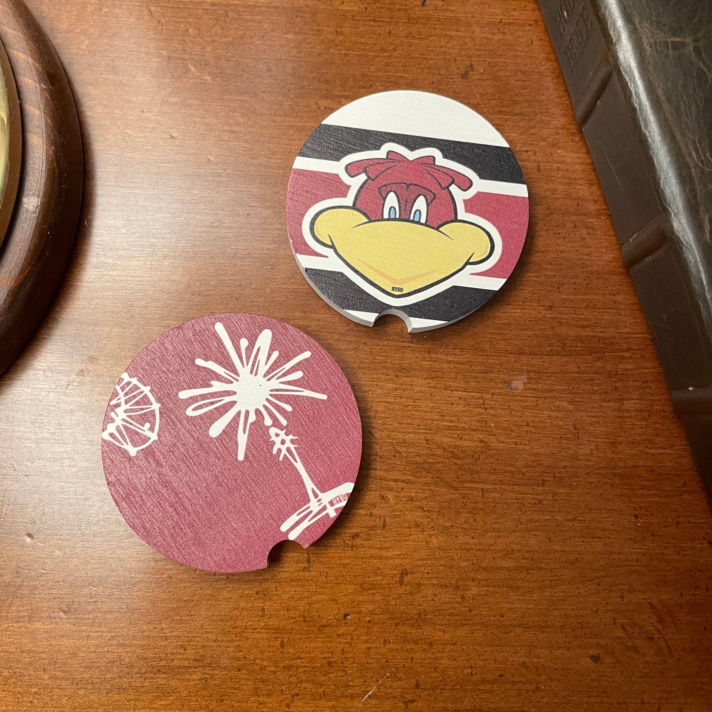 South Carolina Gamecock Cocky Ceramic Car Coaster