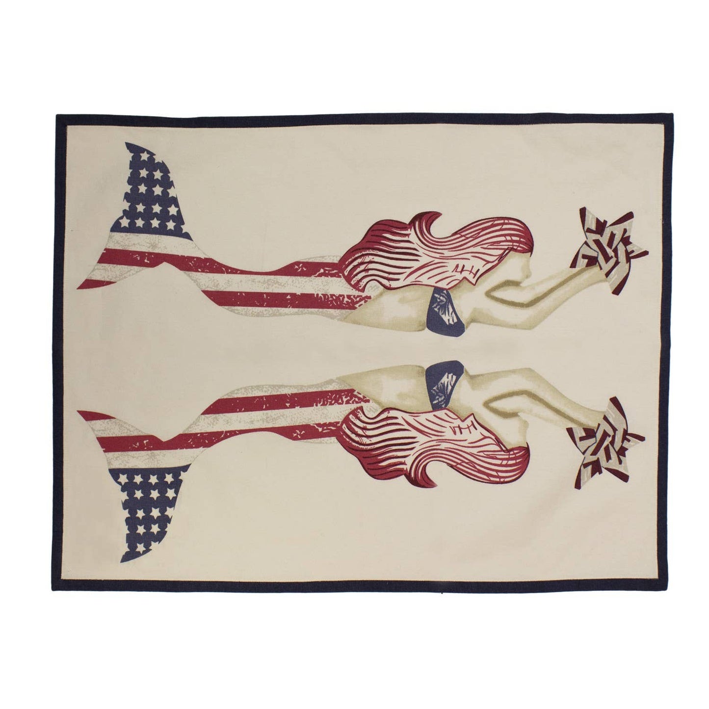 Patriotic Mermaid Kitchen Towel