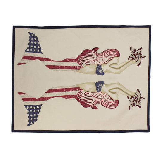 Patriotic Mermaid Kitchen Towel