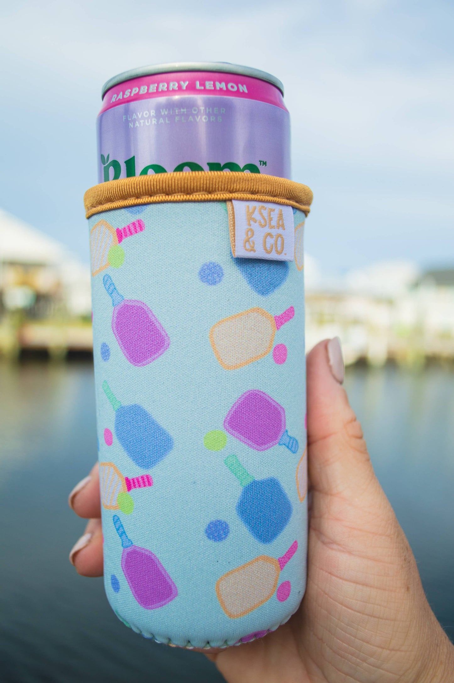 Pastel Pickleball Can Sleeves Slim Cans