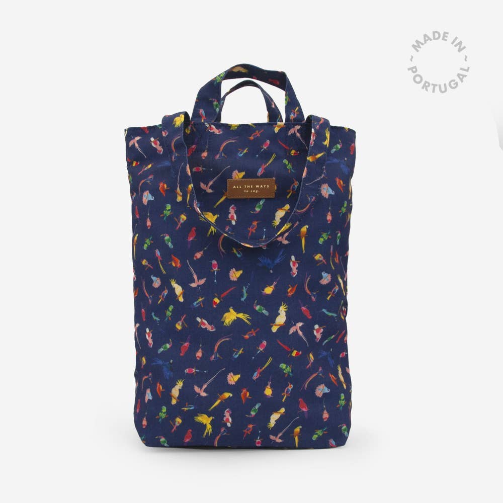 Neon Birds Tote Bag  - Recycled Polyester