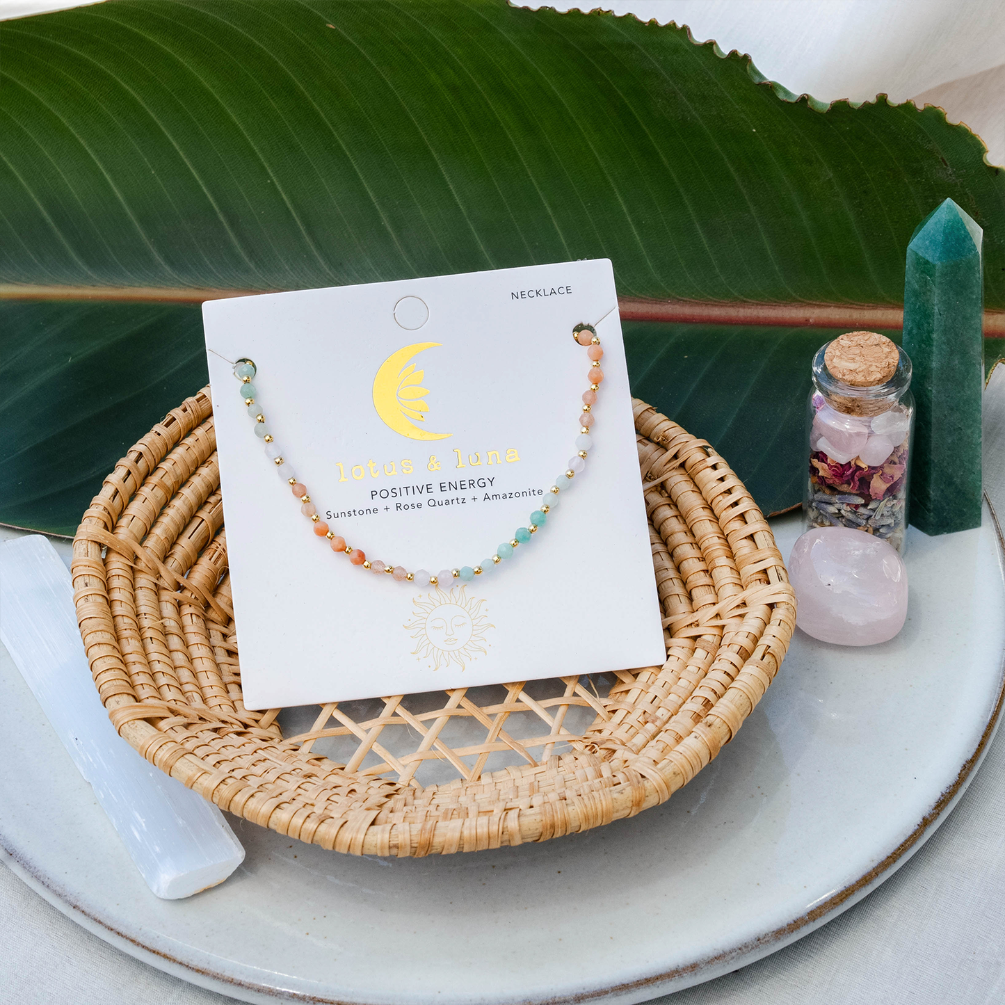 Positive Energy 3mm  Necklace