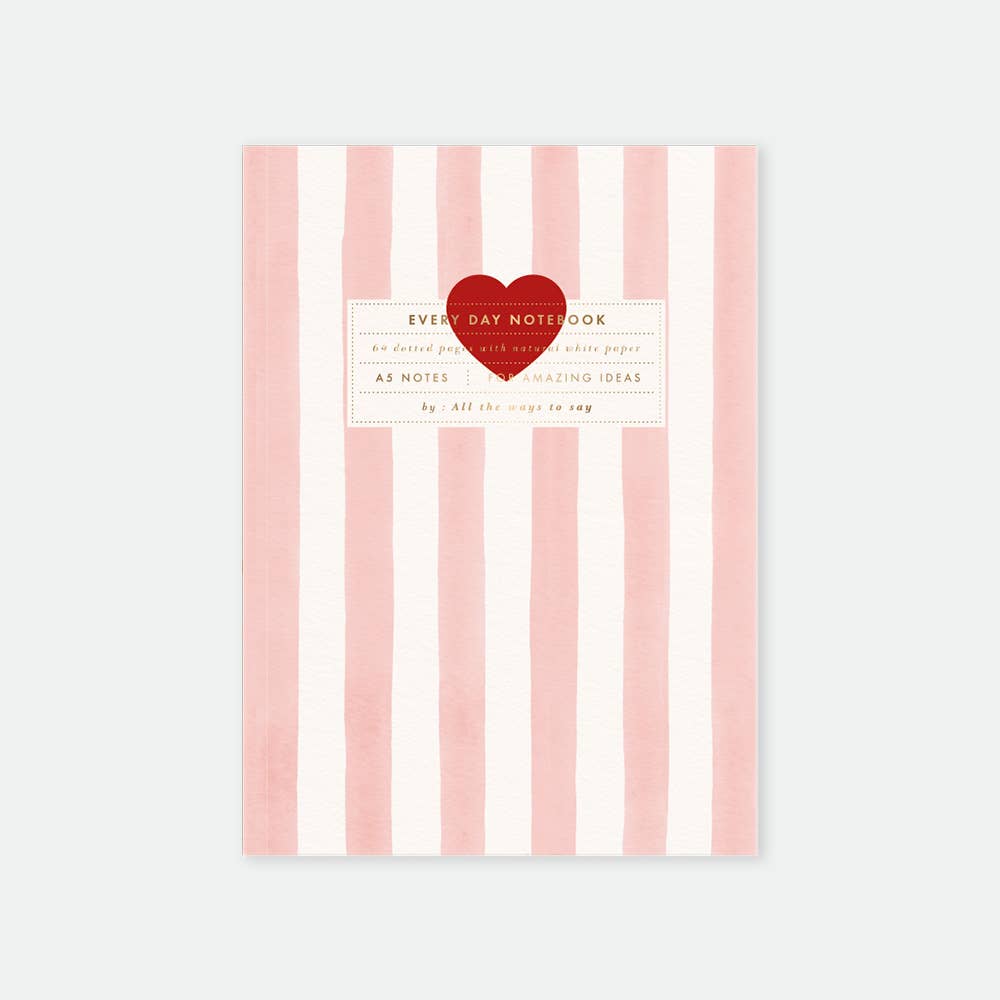 Pink stripes Notebook