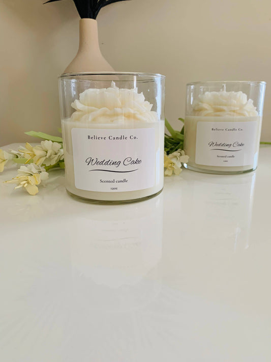 Wedding Cake Candle Jar