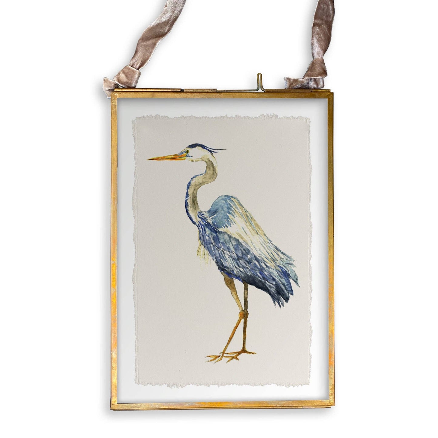 Blue Heron Swedish Dishcloth