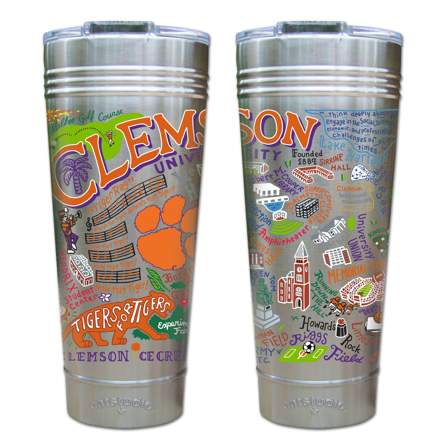 Clemson University Collegiate Thermal Tumbler