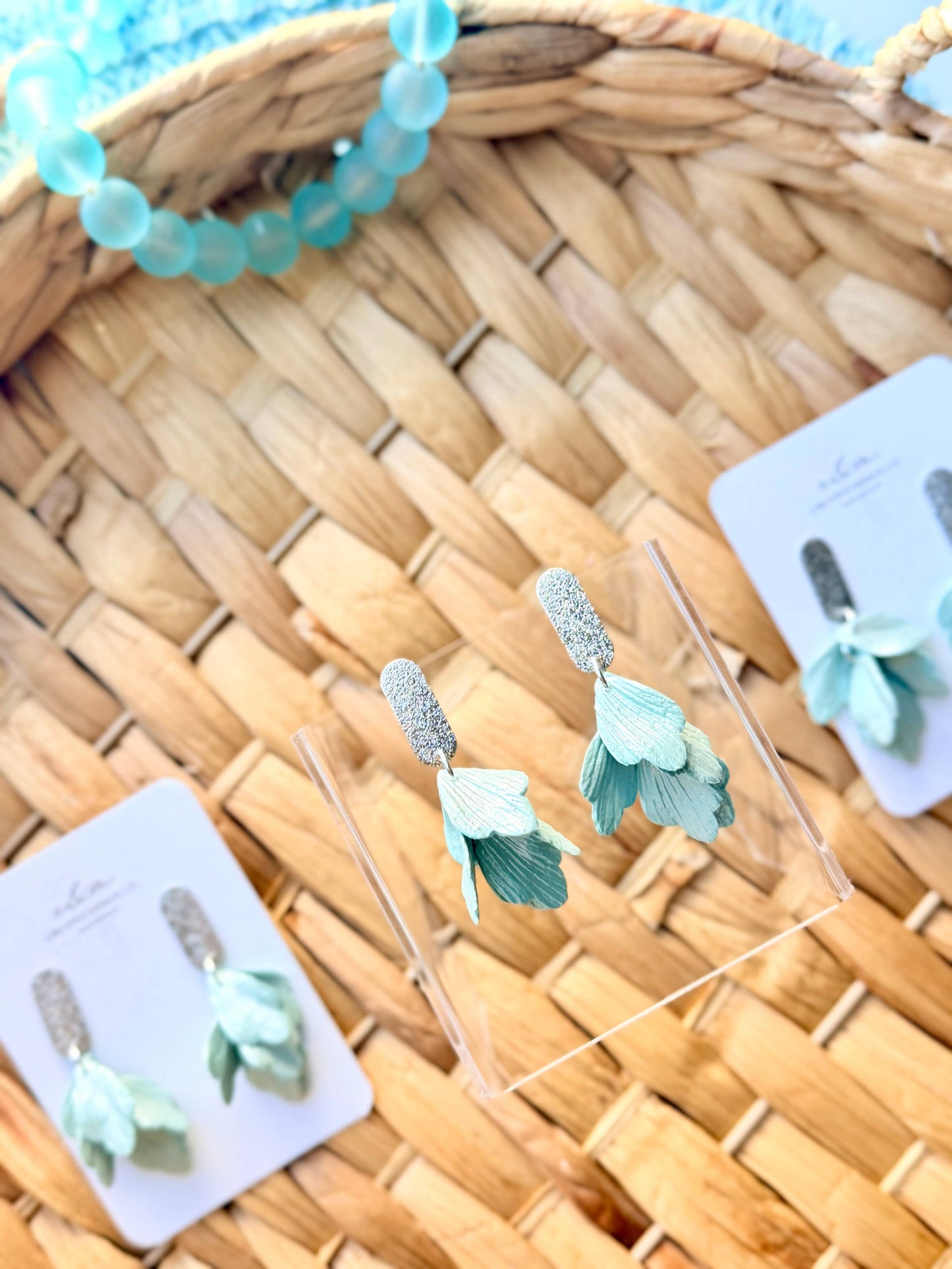 Shimmery Petal Earrings