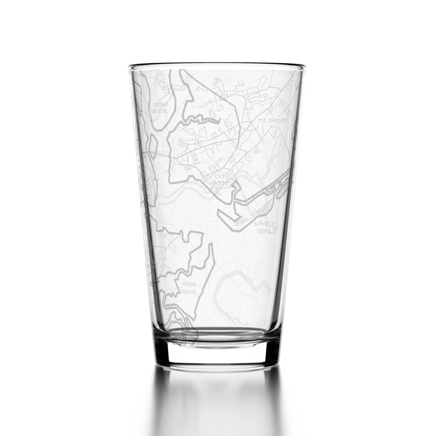 Charleston SC Map Pint Glass