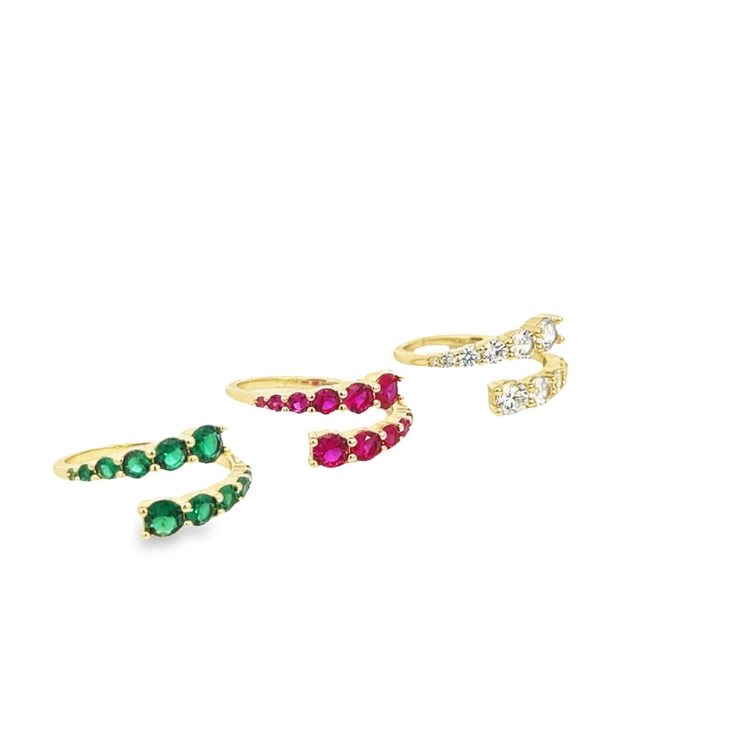 CZ Adjustable Ring ~ Water Resistant