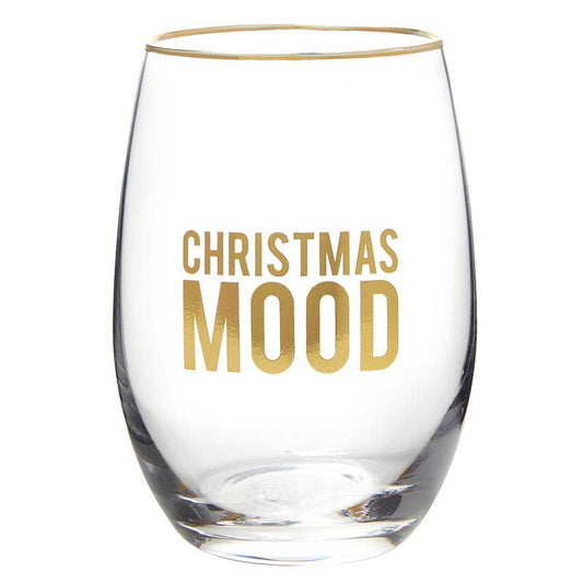 Stemless Wine Glass - Christmas Mood