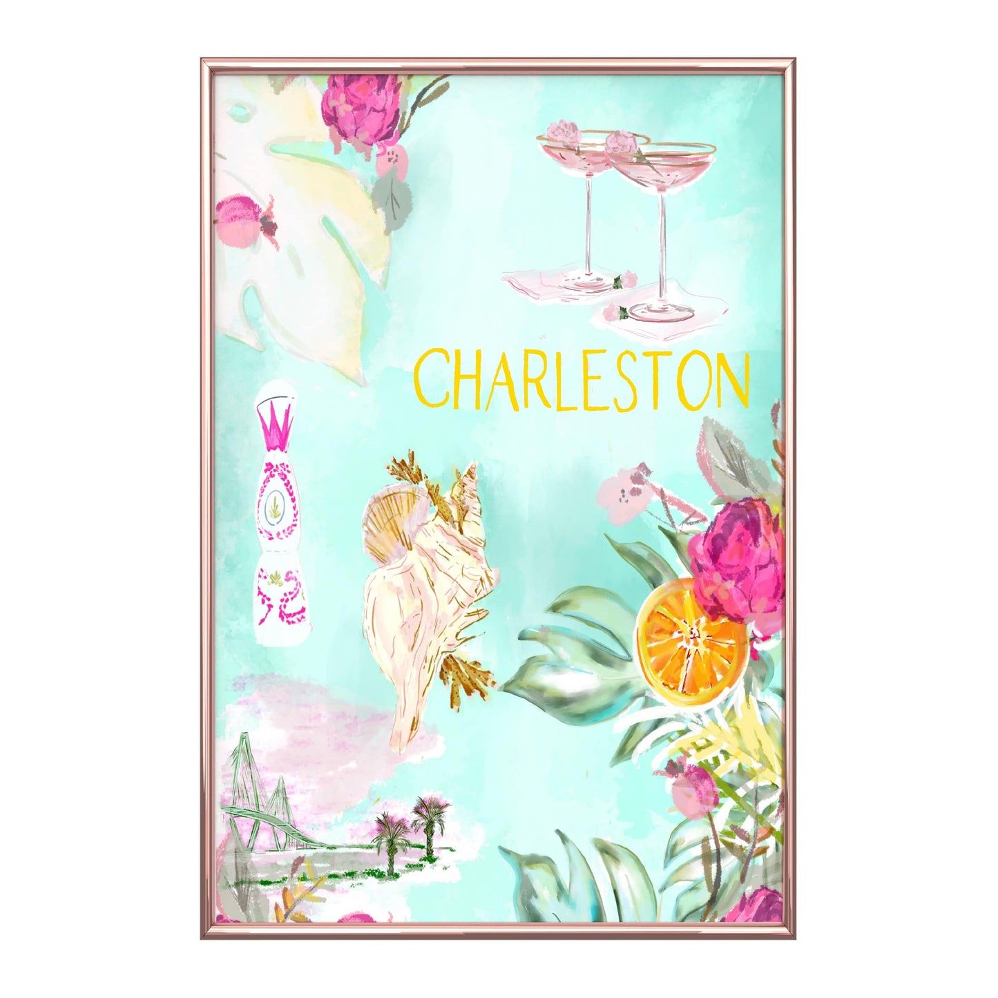 CHARLESTON POSTER - Art Print