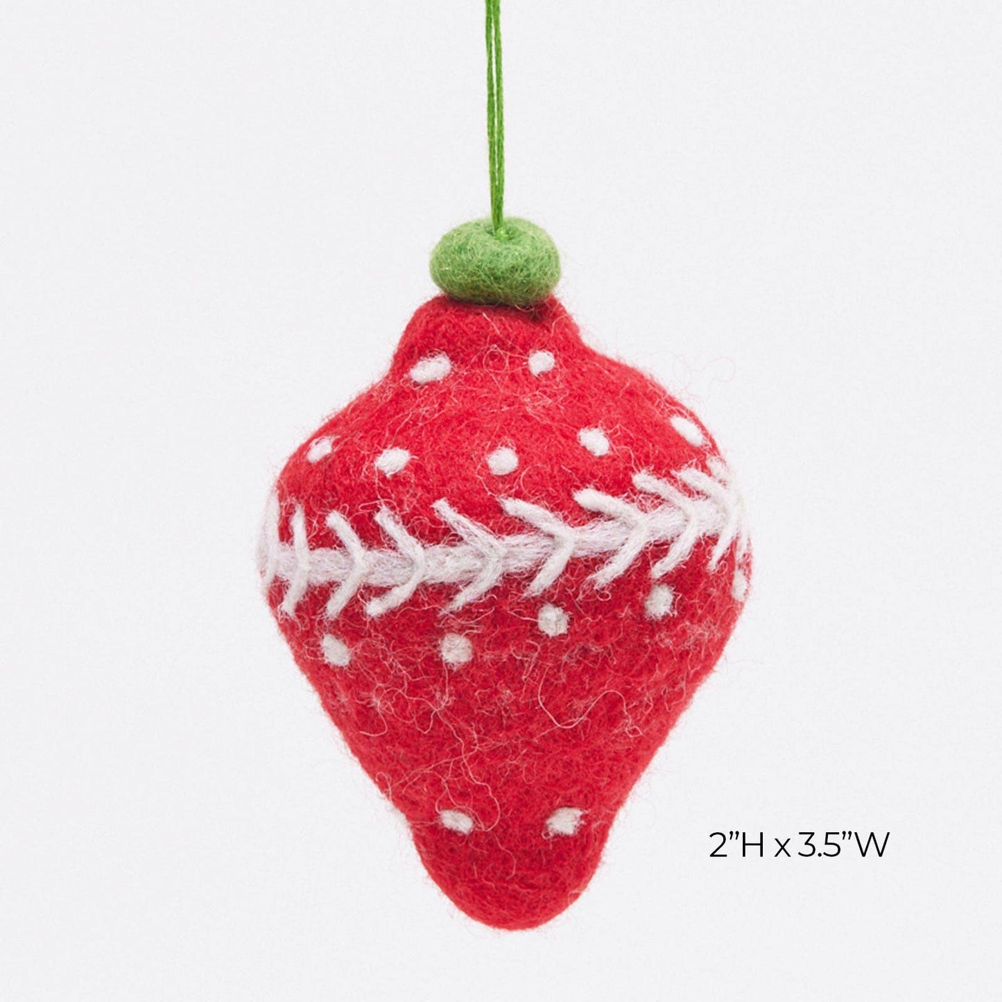 BAUBLE RED Felt Ornament