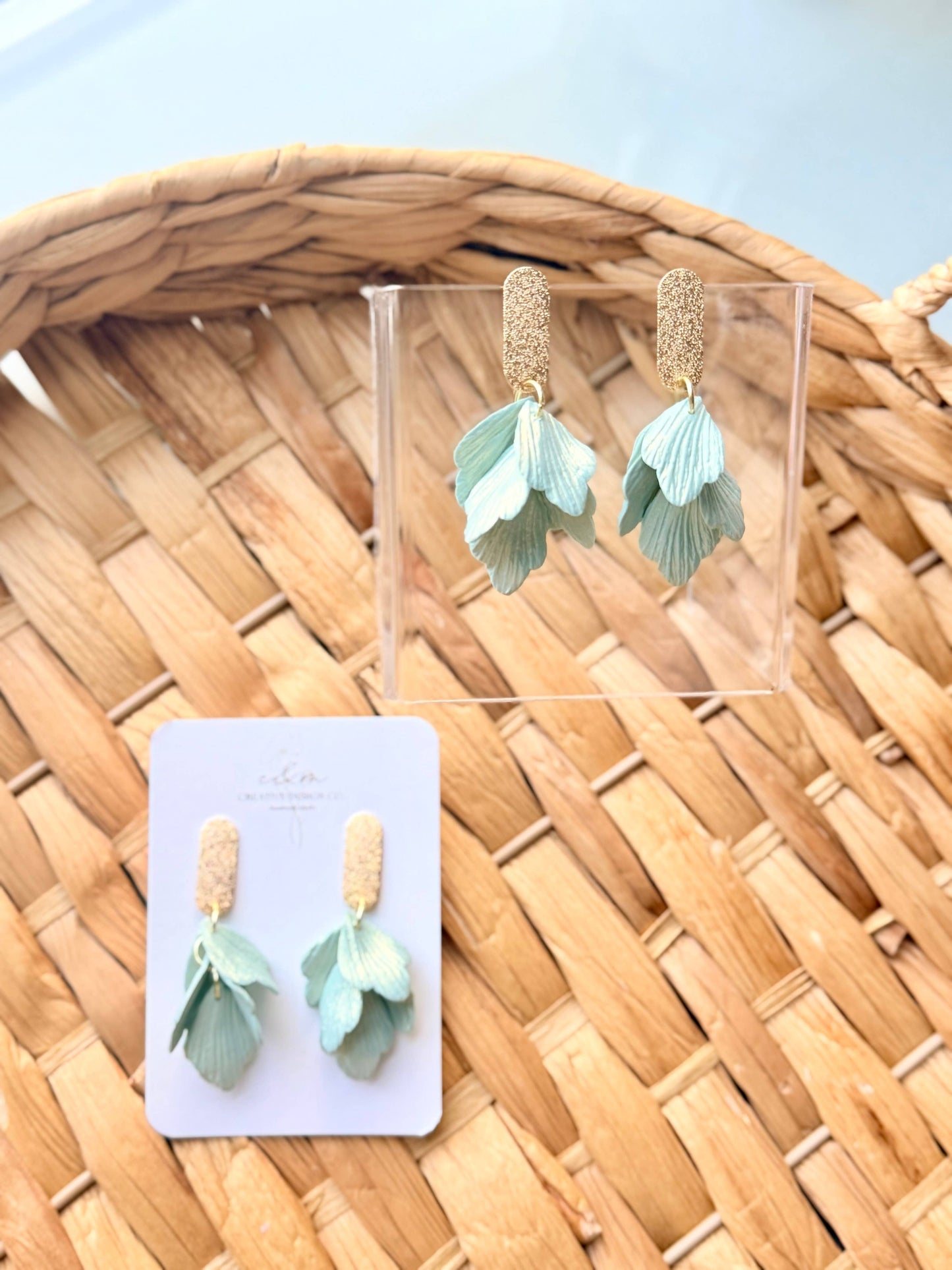 Shimmery Petal Earrings