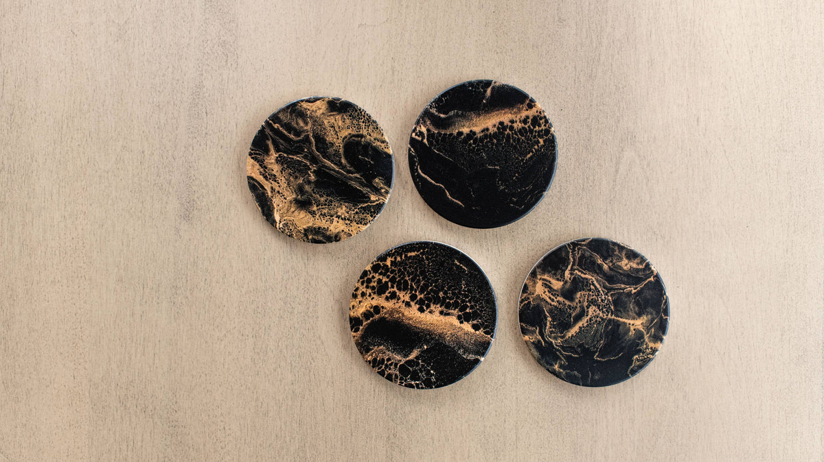 Ceramic Resin Coasters (set of 4)