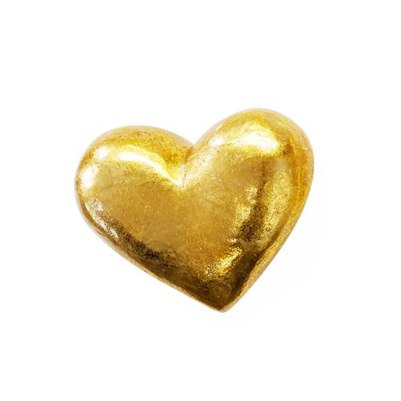 4.5" Capiz Heart (Gold)