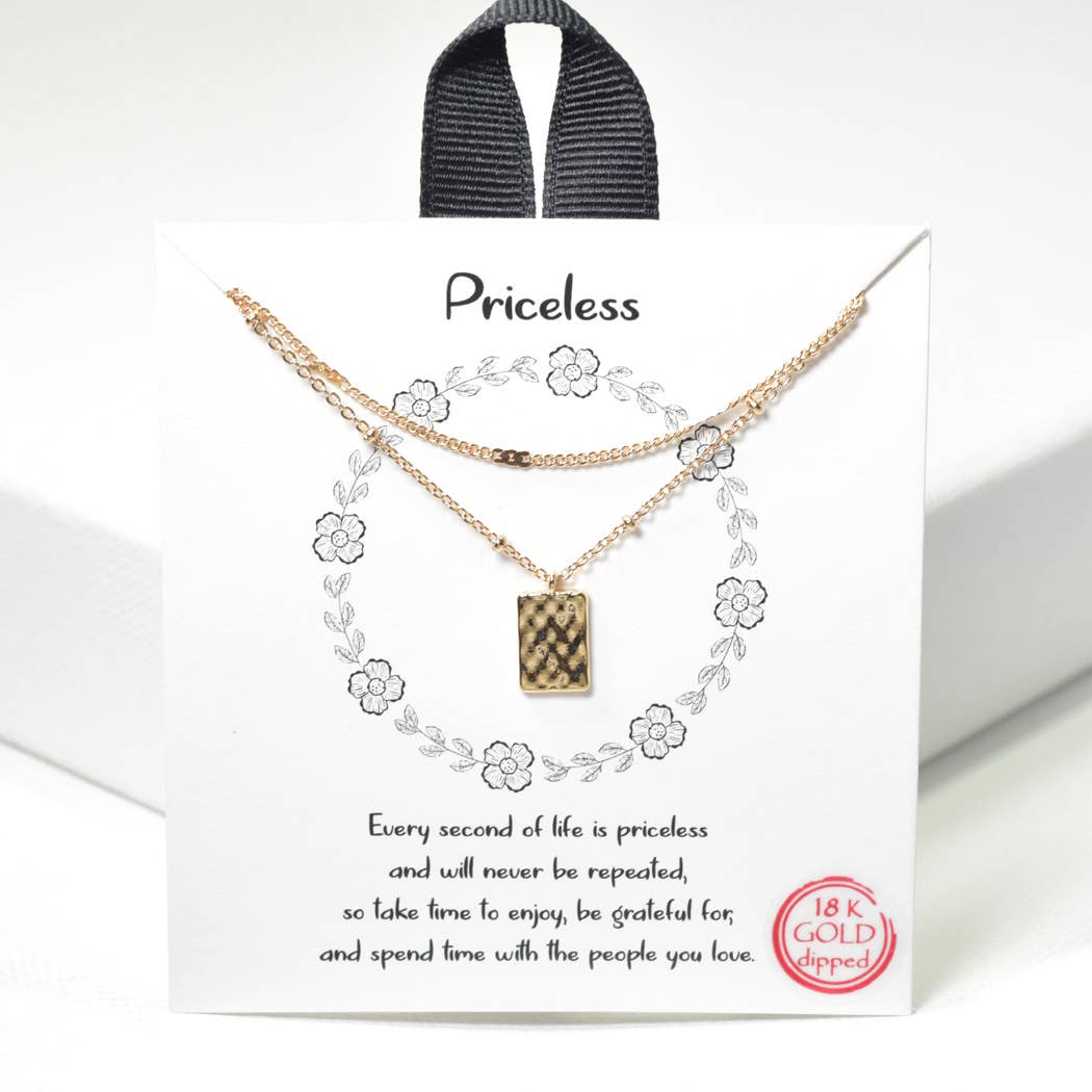 Priceless Dainty Double Layered Necklace