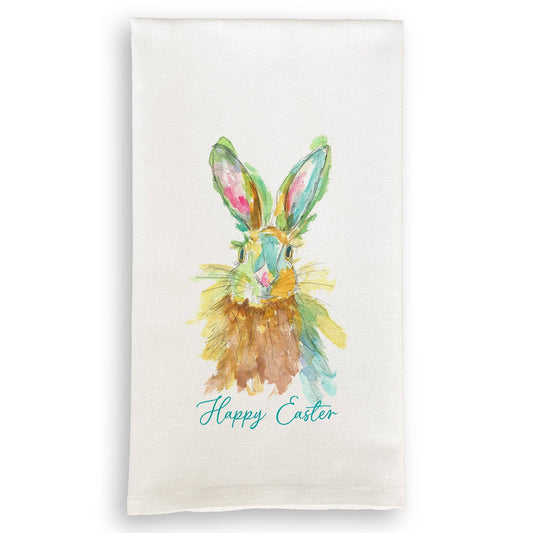 Colorful Bunny Tea Towel