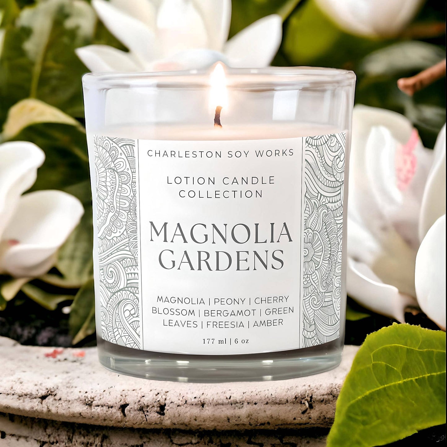 Magnolia Gardens Lotion Candle