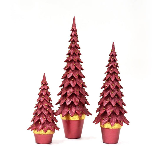 Tannenbaum Cone Tree (Magenta/Gold)