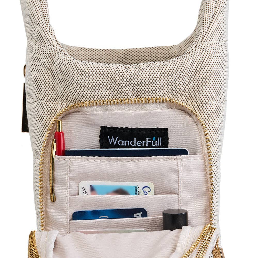 HydroBag® HANDLE Dark Oatmeal Canvas with Canvas Vegan Leather