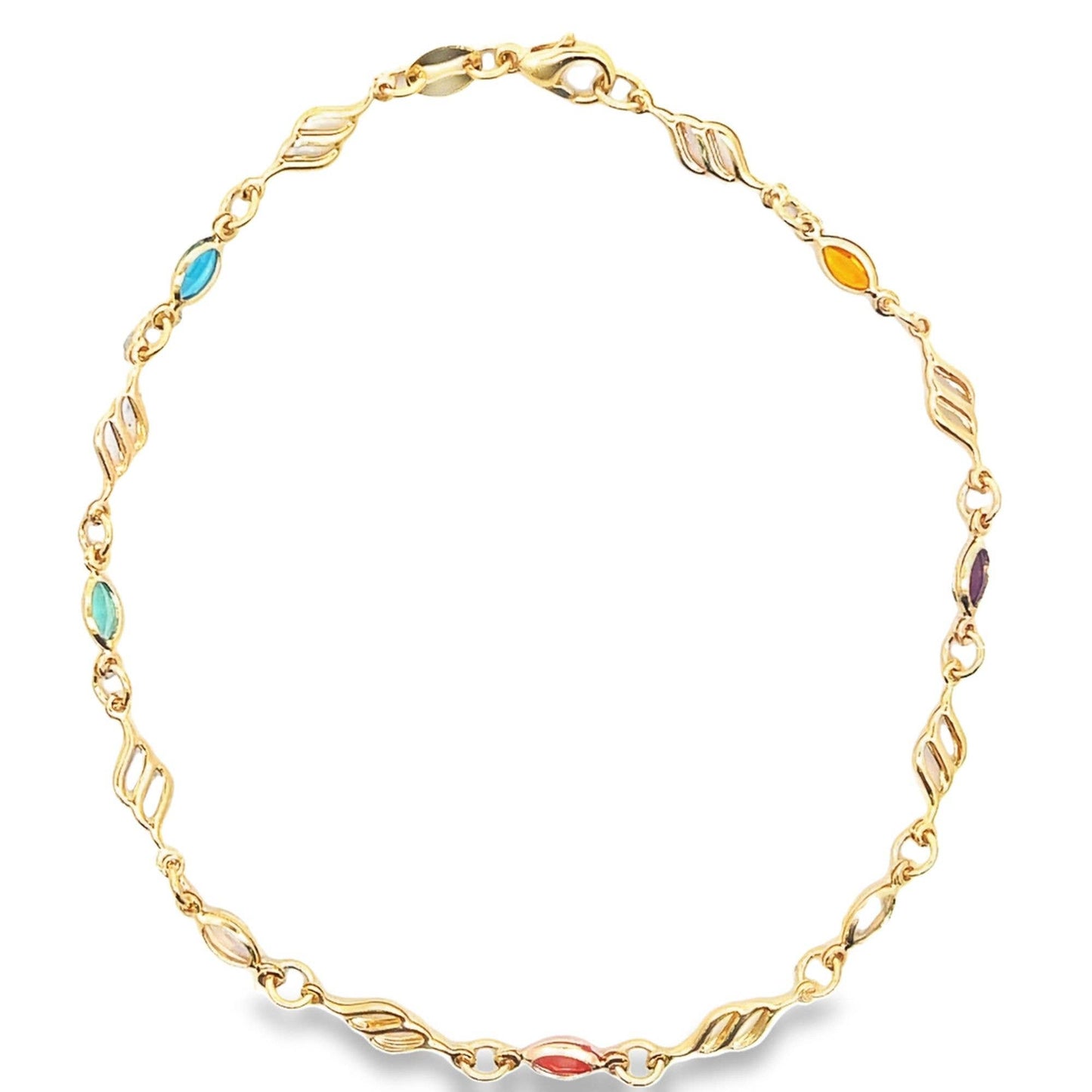 18k Gold Filled Charm Anklet~ Water Resistant