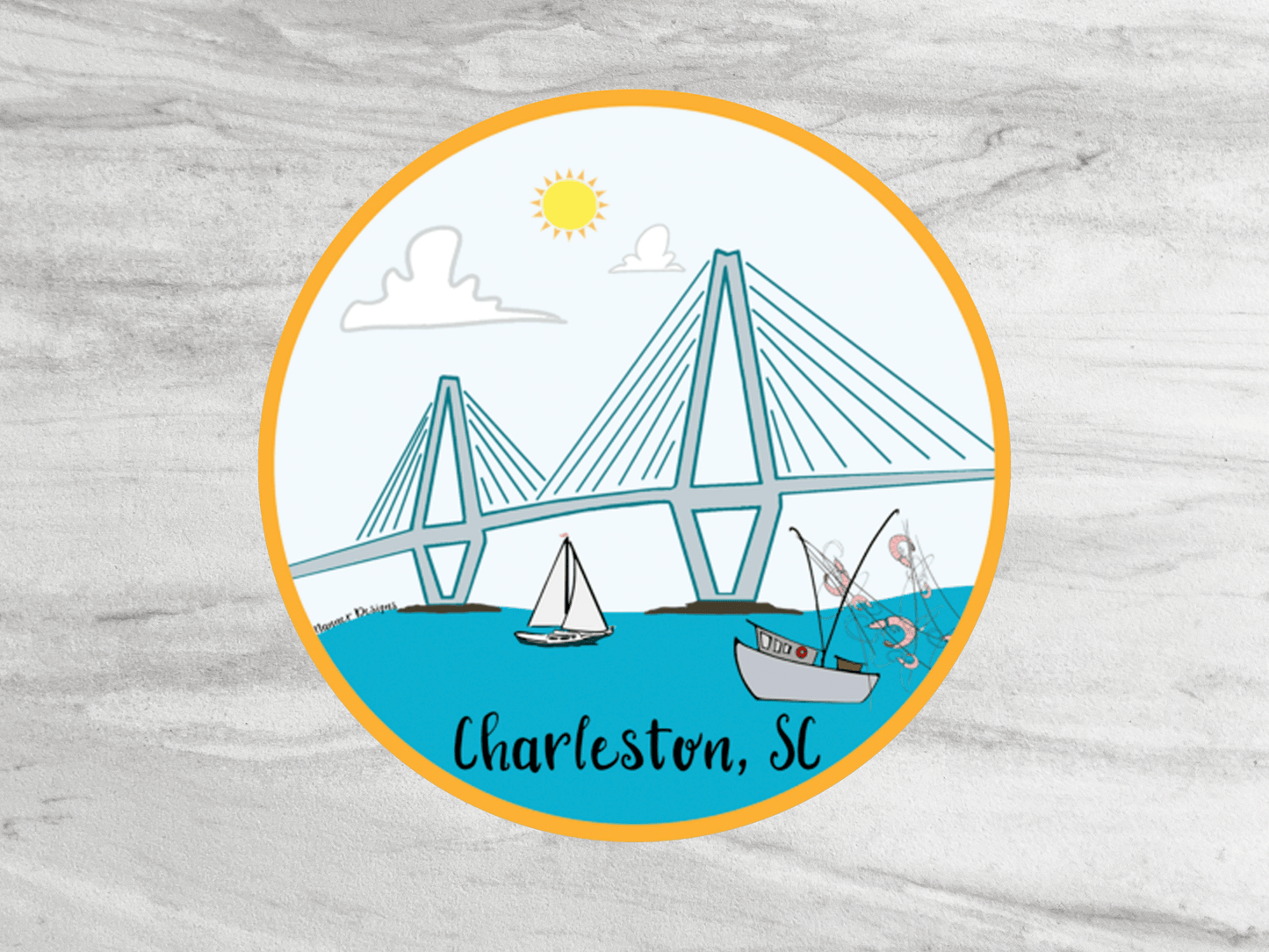 Charleston Harbor Sticker