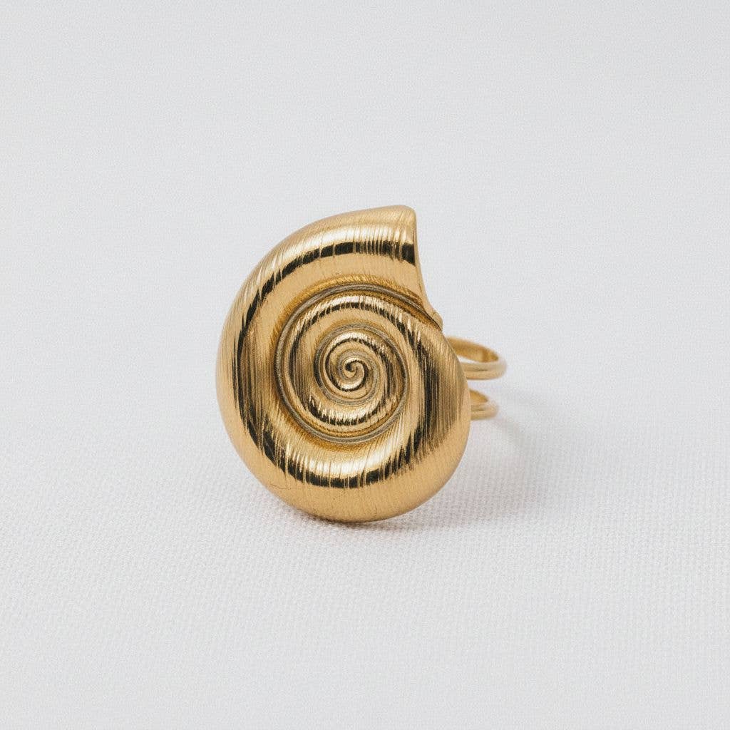 Swirl Shell Ring
