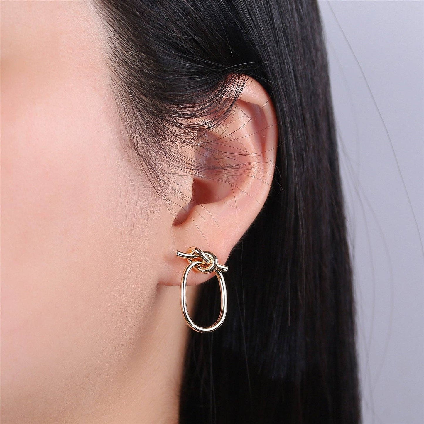 15x30mm 1 Pair of 14K Gold Filled Twist Hoop Tiny Hoop Earring