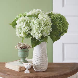 Stoneware Fern Leaf Vase