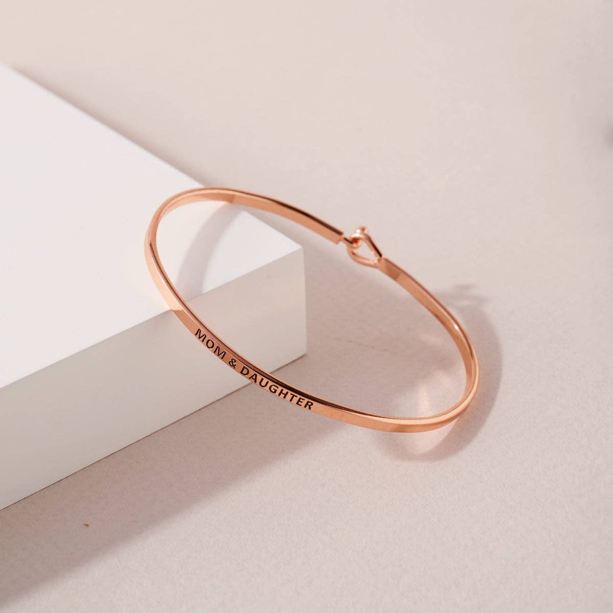 MOM AND DAUGHTER Inspirational Lasso Bracelet Bangle Bracelet