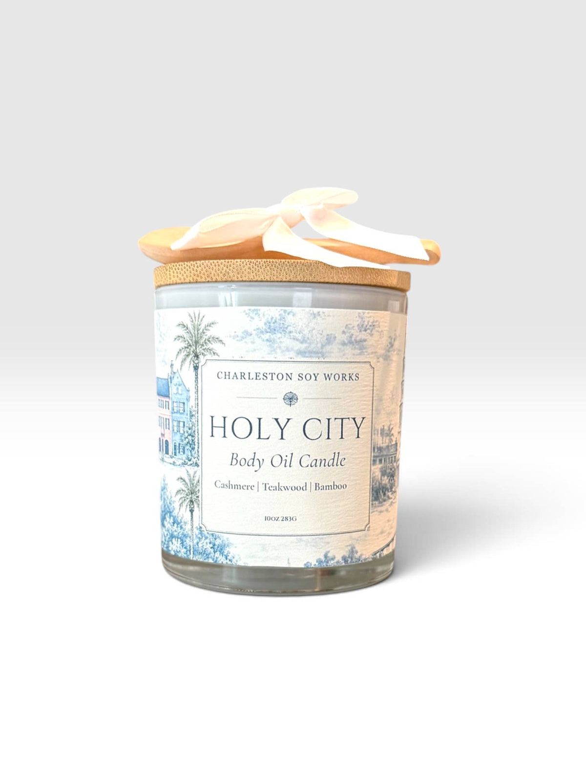 Holy City— Charleston Illustrated Body Oil Candle, 10oz