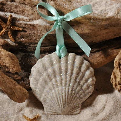 Scallop Shell Sand Ornament