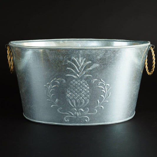 Galvanized Pineapple Tub