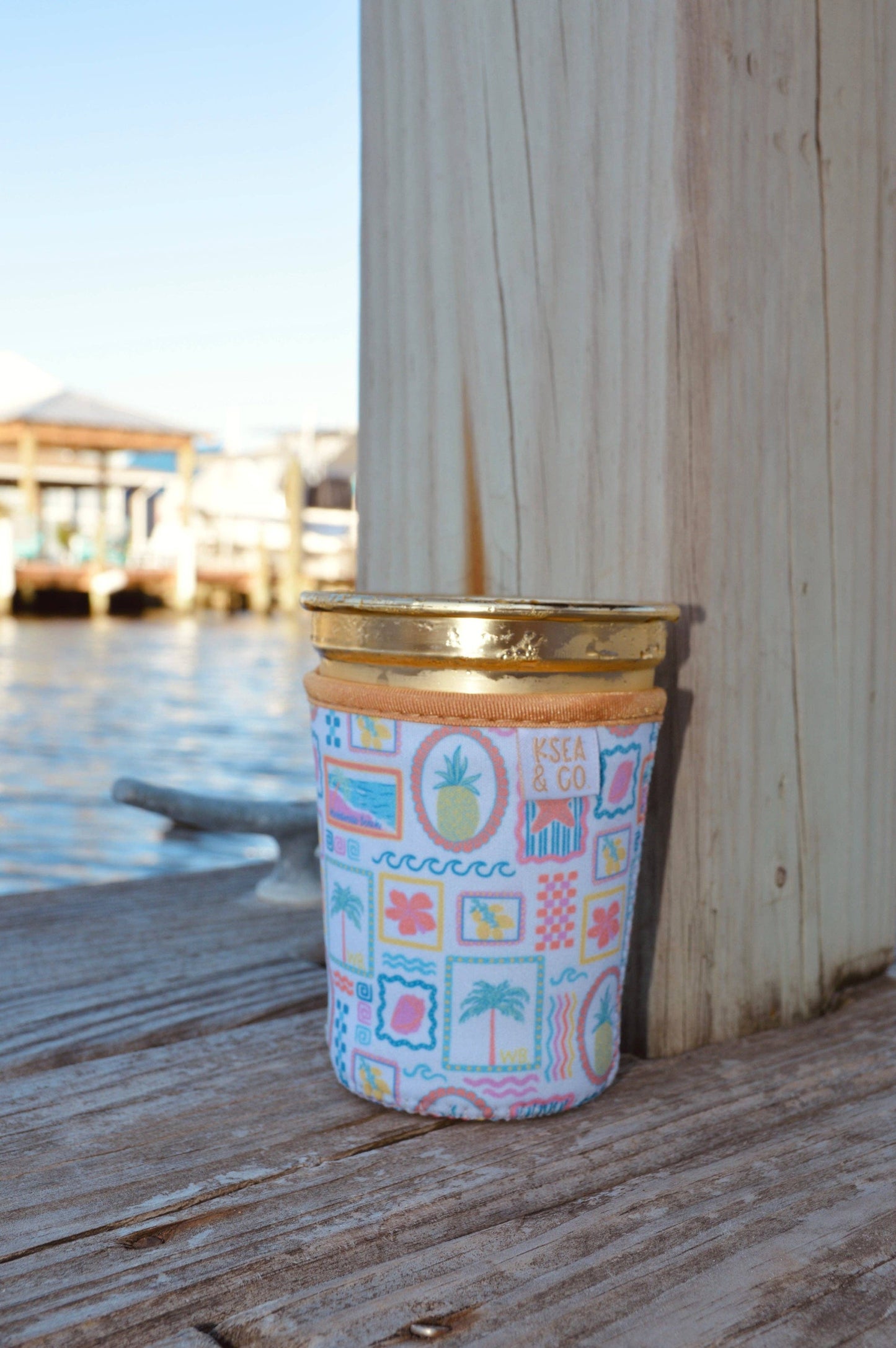 Beach Iced Coffee Drink Sleeve