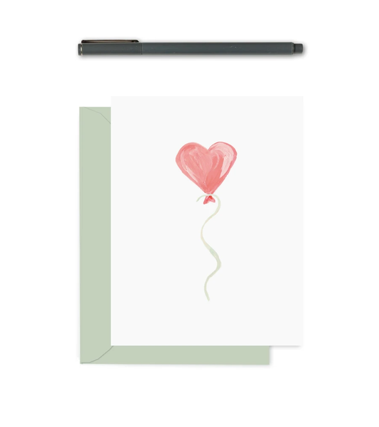 Heart Balloon Greeting Card