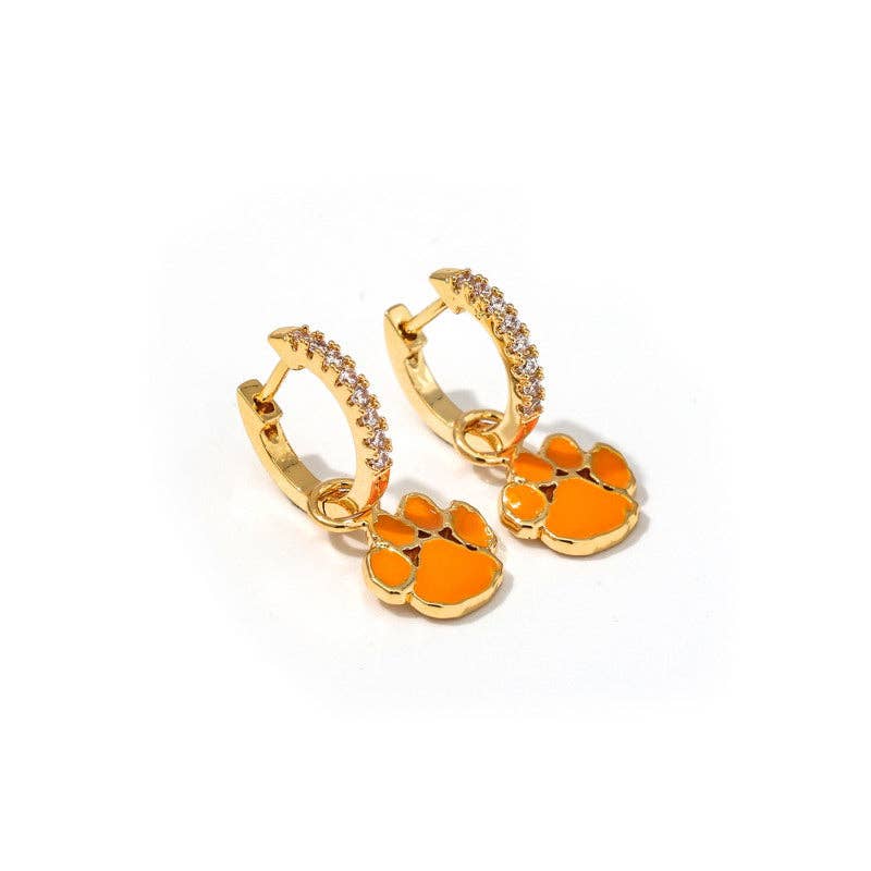 E203 - CLE : ClemsonPennant Pair Earring Set