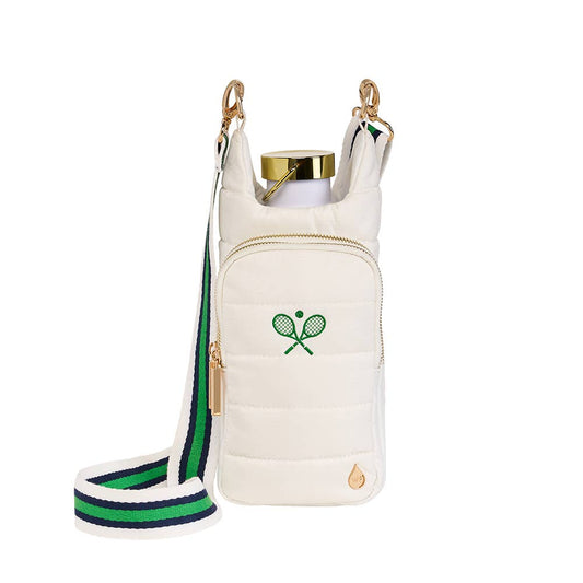 White HydroBag® with Tennis Embroidery